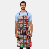 Unieke persoonlijke fotocollage schort (Gedragen)