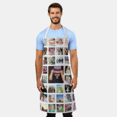 Unieke persoonlijke fotocollage schort (Gedragen)