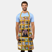 Unieke persoonlijke fotocollage schort (Gedragen)