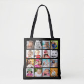 Unieke persoonlijke fotocollage tote bag (Voorkant)