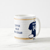 Unieke persoonlijke mokken van Rugby Fan (Voorkant rechts)