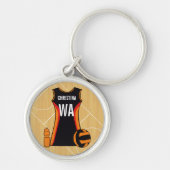 Unieke persoonlijke netball sleutelhanger (Voorkant)