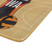 Unieke persoonlijke netball snijplank (Hoek)