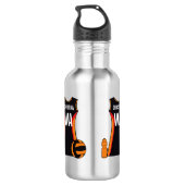 Unieke persoonlijke netball waterfles (Achterkant)