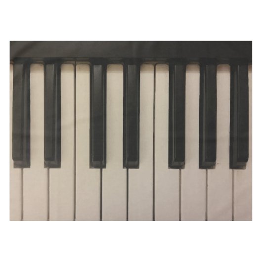 Unieke pianotoetsen afdrukken tafelkleed (Voorkant (Horizontaal))