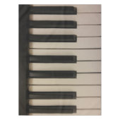 Unieke pianotoetsen afdrukken tafelkleed (Voorkant)