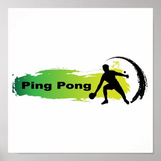 Unieke pingpong poster (Voorkant)