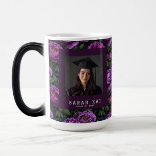 Unieke Pioenprint Geschenk voor Afgestudeerde Vrou Magische Mok