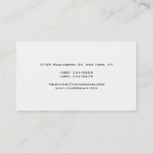 Unieke 'Plain White Gray'-monogram Manager Visitekaartje (Achterkant)