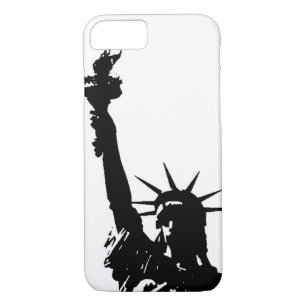 Unieke Pop Art Liberty Silhouet iPhone 7 Hoesje