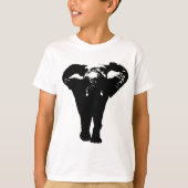 Unieke Pop Art Olifant T-shirt (Voorkant)