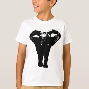 Unieke Pop Art Olifant T-shirt