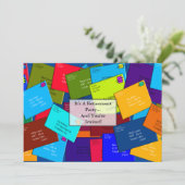 Unieke POSTAL WORKER Retirement Invitations II Kaart (Staand voorkant)