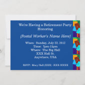 Unieke POSTAL WORKER Retirement Invitations II Kaart (Achterkant)