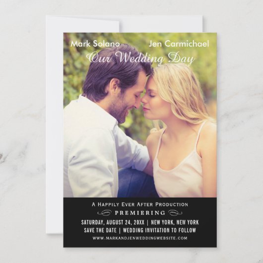 Unieke Poster voor Black Wedding Movie Save The Date (Voorkant)