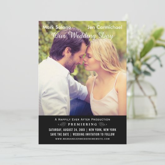 Unieke Poster voor Black Wedding Movie Save The Date (Staand voorkant)