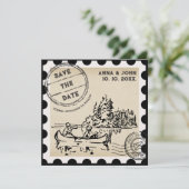 Unieke postzegel Bewaar de datum Kaart (Staand voorkant)