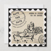 Unieke postzegel Bewaar de datum Kaart (Voorkant)