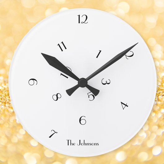 Unieke pret door elkaar gehusselde nummers aangepa ronde klok