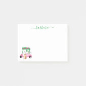 Unieke pret golf gal kar monogram naam post-it® notes (Voorkant)