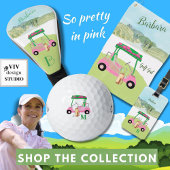 Unieke pret golf gal kar monogram naam post-it® notes