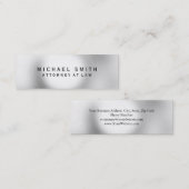 Unieke procureur bij Law Gray Light Mini Visitekaartje (Voorkant / Achterkant)