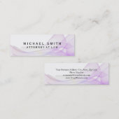 Unieke procureur bij Law Wave Pattern Abstract Mini Visitekaartje (Voorkant / Achterkant)
