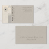 Unieke professionele Floral Geometric Modern Visitekaartje (Voorkant / Achterkant)