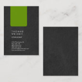 Unieke professionele grijs groen visitekaartje (Voorkant / Achterkant)
