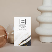 Unieke Professionele Marmeren Zwart & Wit Verticaa Visitekaartje