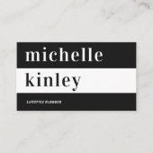 Unieke professionele trendtypografische netwerkfun visitekaartje (Voorkant)