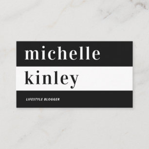 Unieke professionele trendtypografische netwerkfun visitekaartje