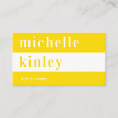 Unieke professionele trendtypografische netwerkfun visitekaartje (Voorkant)