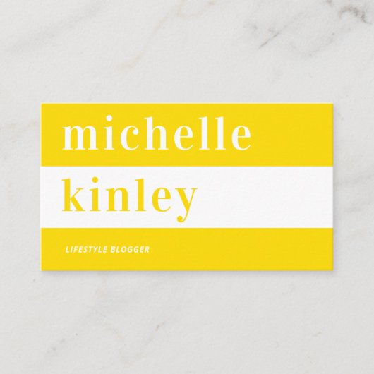 Unieke professionele trendtypografische netwerkfun visitekaartje (Voorkant)