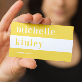 Unieke professionele trendtypografische netwerkfun visitekaartje