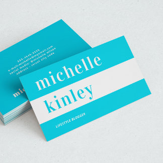 Unieke professionele trendtypografische netwerkfun visitekaartje