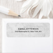 Unieke professionele trendy grijs vrouwelijk etiket (Insitu)