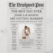 Unieke programma's voor dagbladtijden en weddensch flyer (Voorkant)