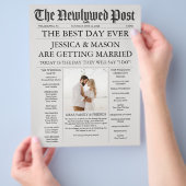 Unieke programma's voor dagbladtijden en weddensch flyer (Hand)