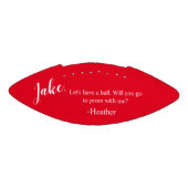 Unieke Prom-dansvoorstel Vraag het Football Player (Paneel)