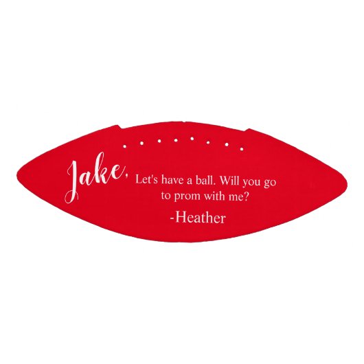 Unieke Prom-dansvoorstel Vraag het Football Player