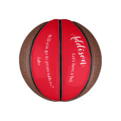 Unieke Prom Formele DansVoorstel Vraag Basketball Basketbal (Verticaal)