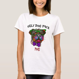 Unieke pug in een zonnebril met T-Shirt
