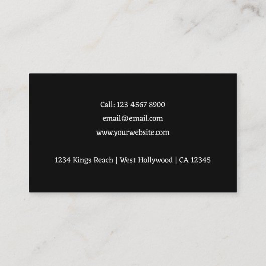 Unieke QR code gepersonaliseerde scannable website Visitekaartje (Achterkant)