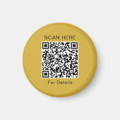 Unieke QR-code Ontwerp Cirkelmagneet Magneet (Voorkant)