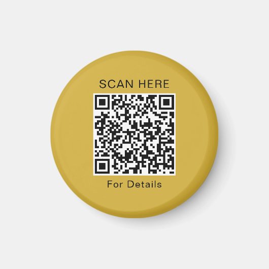 Unieke QR-code Ontwerp Cirkelmagneet Magneet (Voorkant)