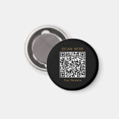 Unieke QR-code Ontwerp Cirkelmagneet Magneet (Voorkant / Achterkant)