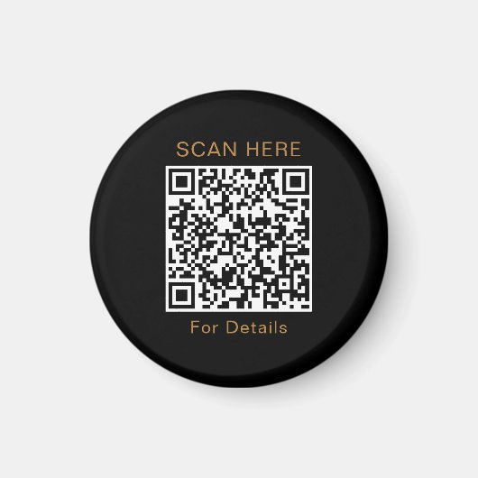 Unieke QR-code Ontwerp Cirkelmagneet Magneet (Voorkant)