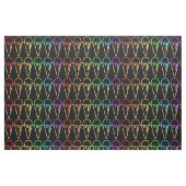 Unieke Rainbow Neon Light Ice Cream Cont Pattern Stof (Fat Quarter)
