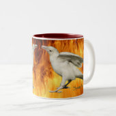 Unieke Rare White Raven Photo & Flams Mok (Voorkant rechts)